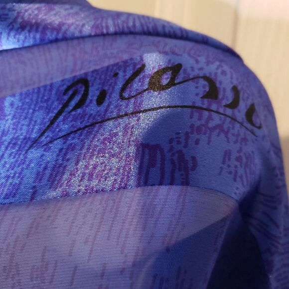 Large Picasso Abstract Art Scarf - Picture 3 of 3